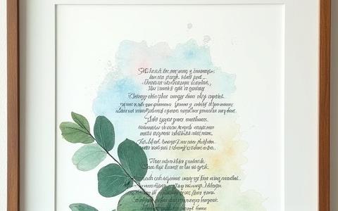 Kalligrafisk Poesi på Lerret